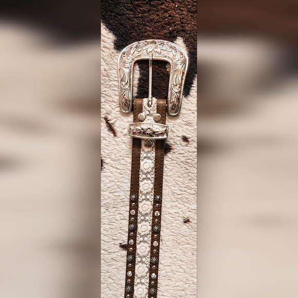 WOMEN'S Y2K LACE WESTERN BELT - MULTI - Picture 3 of 6